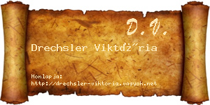 Drechsler Viktória névjegykártya